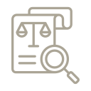 Icon indicating market or property research services.